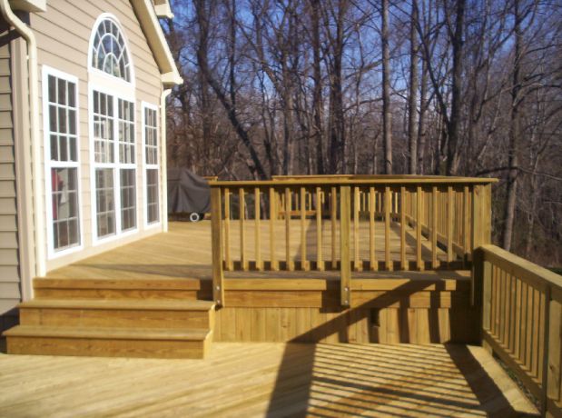 HNH Deck & Porch Pressure treated Pine wood deck
