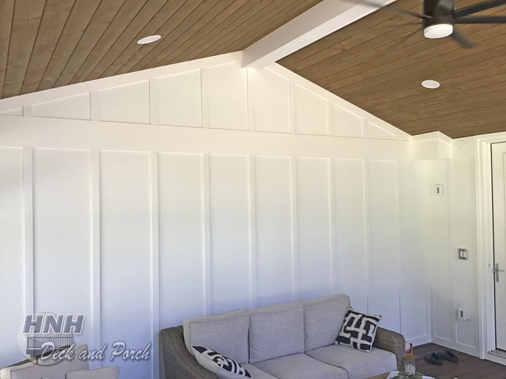3 season room with Sunspace Weather Master sliding windows and vinyl knee wall