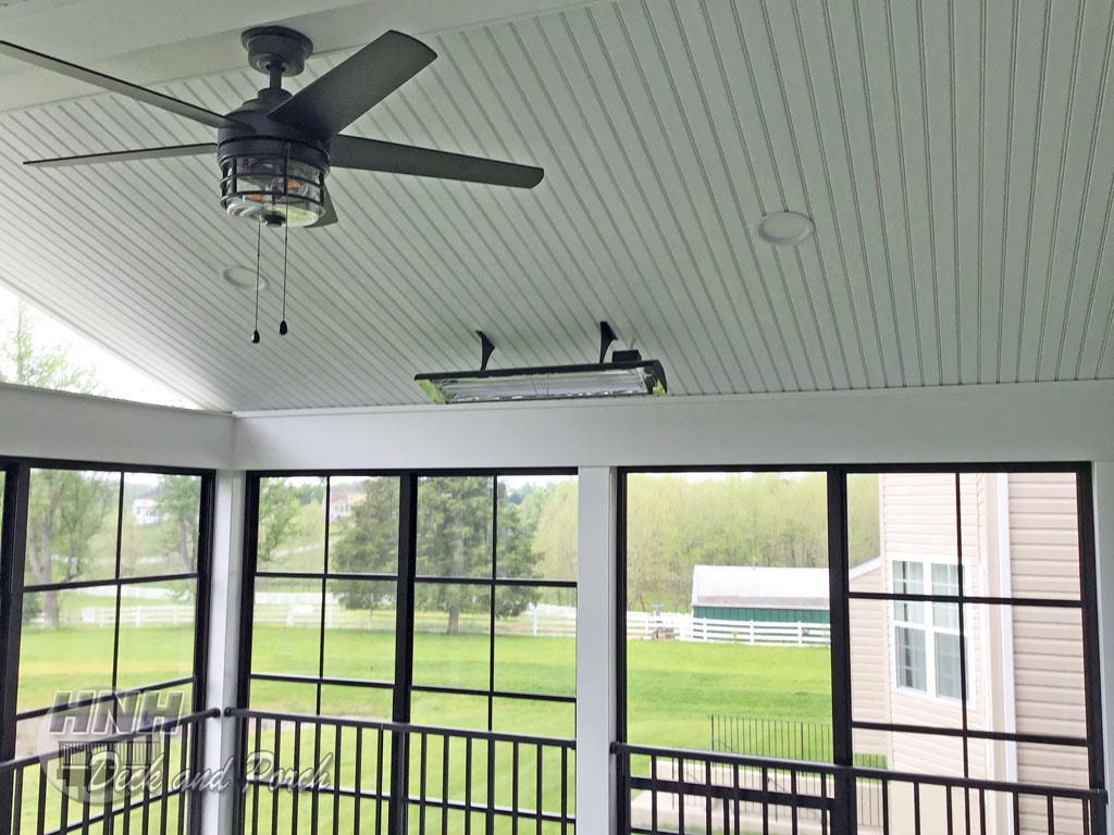 3 season room with infrared heaters