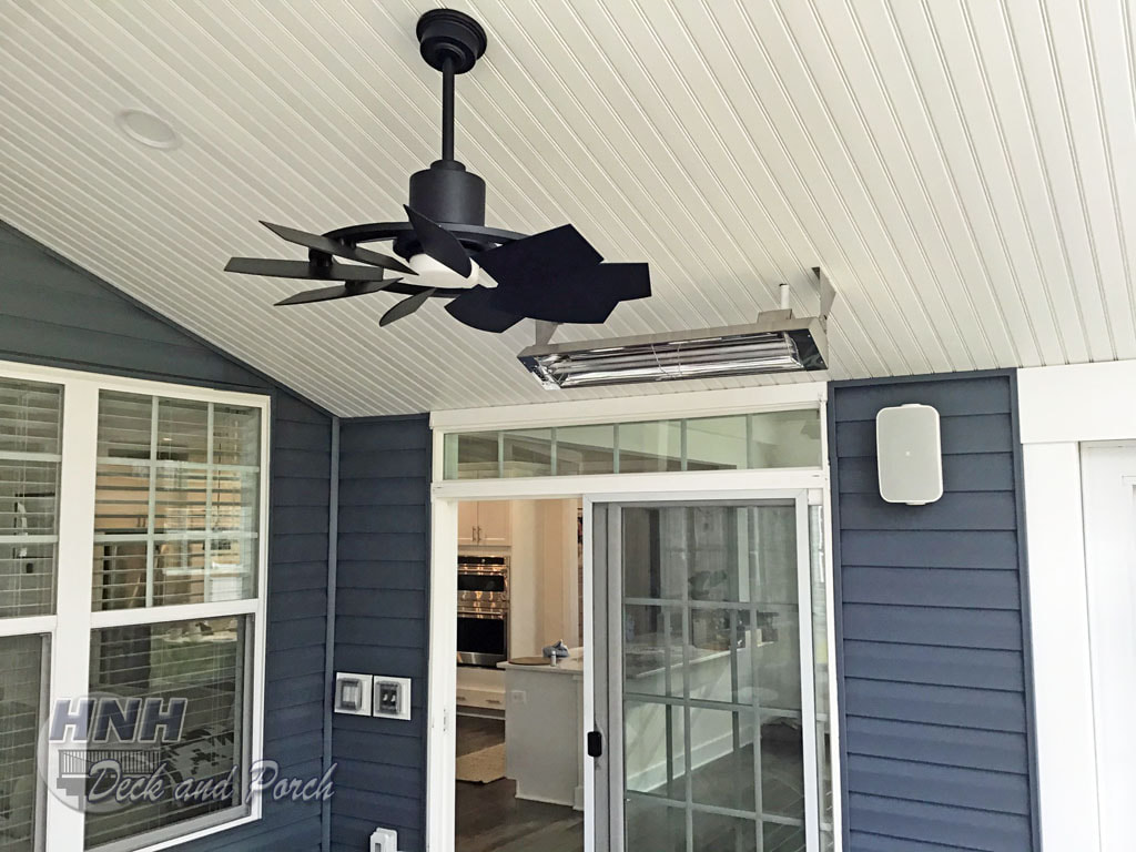 3 season room with infrared heaters
