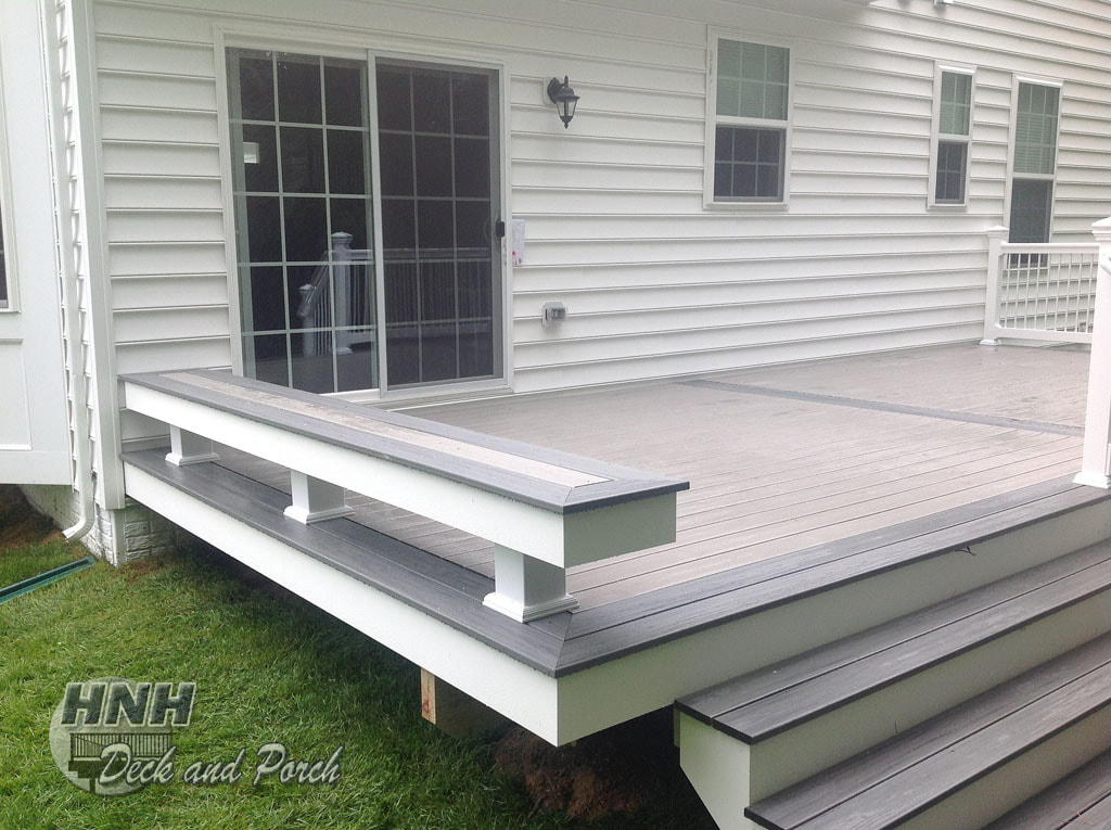 Bench using Trex Transcend Gravel Path and Island Mist