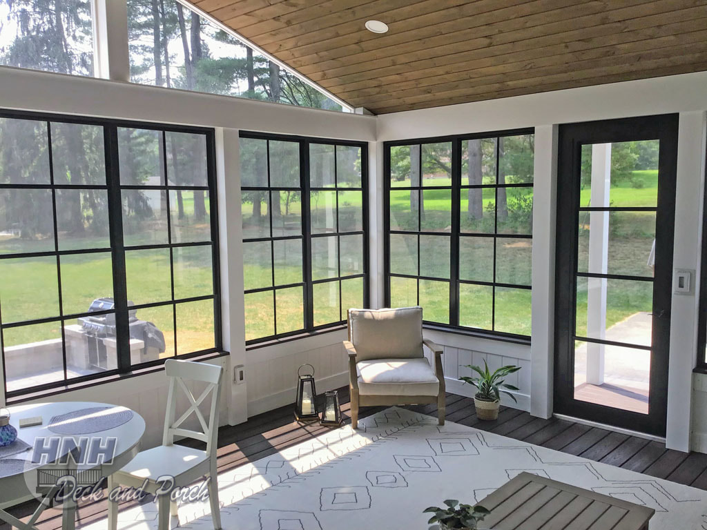 3 season room with Sunspace Weather Master sliding windows
